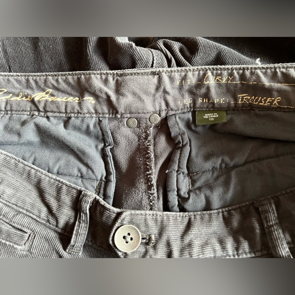 Eddie Bauer Trousers- 12 T, 34.5” inseam- Dark Grey